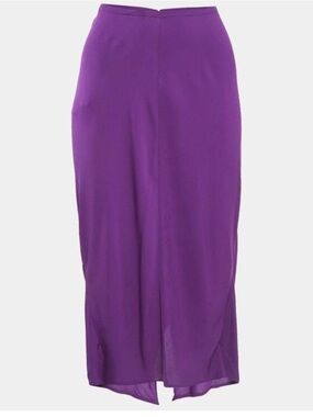 Diane Von Furstenberg Purple Midi Skirt